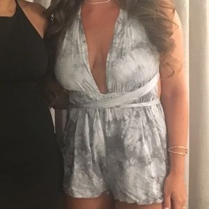 NWT! Tobi Tie Dye Halter Romper